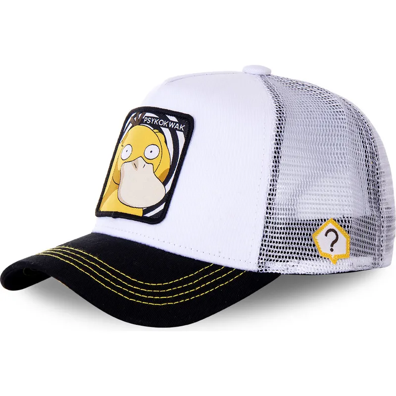 kapa-zaobljena-bijela-snapback-psy3-psyduck-pokemon-capslab kapa-zaobljena-bijela-snapback-psy3-psyduck-pokemon-capslab