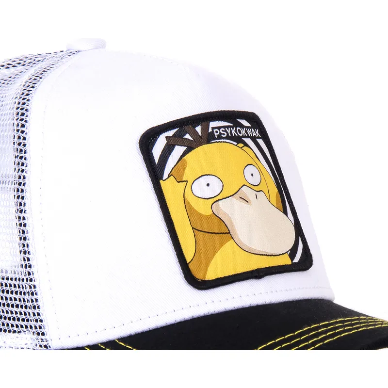 kapa-zaobljena-bijela-snapback-psy3-psyduck-pokemon-capslab kapa-zaobljena-bijela-snapback-psy3-psyduck-pokemon-capslab