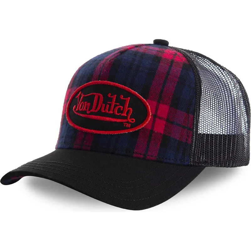 kapa-zaobljena-crna-snapback-estampado-cuadros-carb2-von-dutch