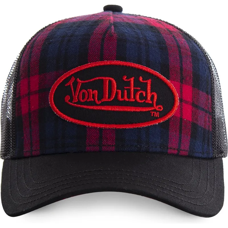 kapa-zaobljena-crna-snapback-estampado-cuadros-carb2-von-dutch