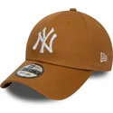 kapa-zaobljena-smeda-podesiv-trigo-9forty-league-essential-new-york-yankees-mlb-new-era