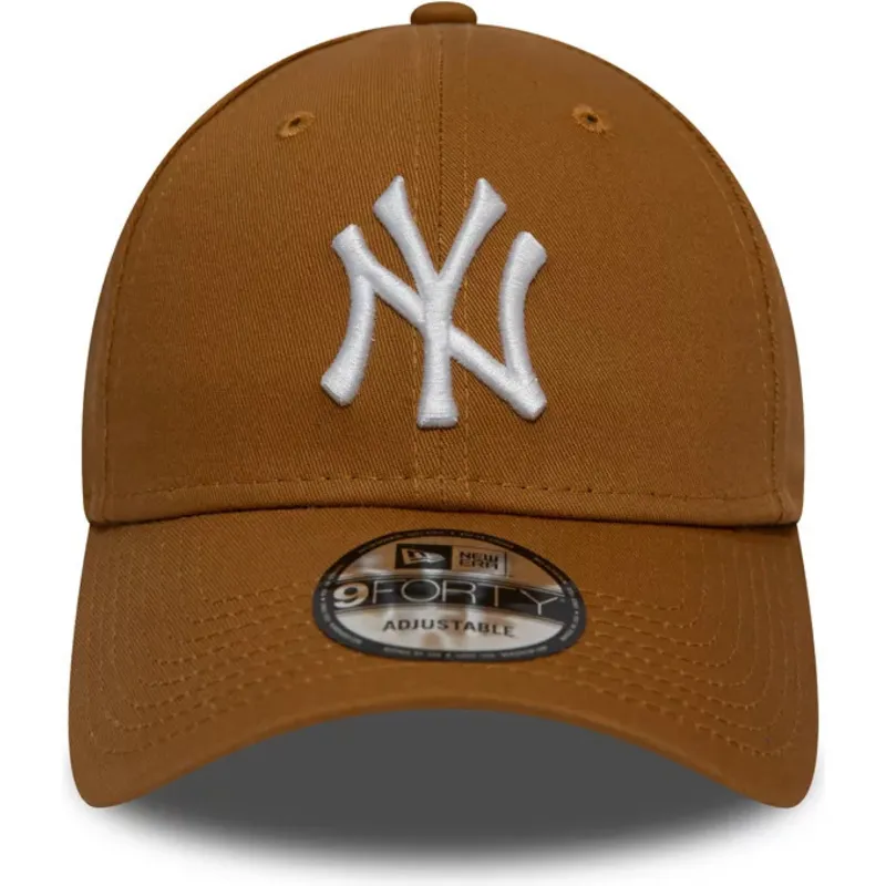 kapa-zaobljena-smeda-podesiv-trigo-9forty-league-essential-new-york-yankees-mlb-new-era