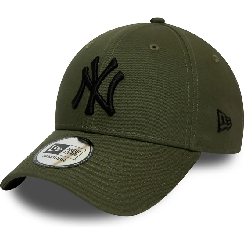 kapa-zaobljena-zelena-podesiv-9forty-league-essential-new-york-yankees-mlb-new-era