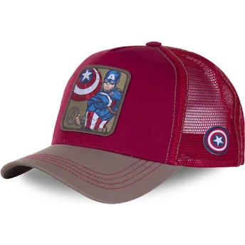 kapa-zaobljena-crvena-snapback-cpt3-kapetan-amerika-marvel-comics-capslab