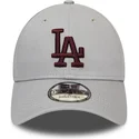 kapa-zaobljena-siva-podesiv-9forty-essential-los-angeles-dodgers-mlb-new-era