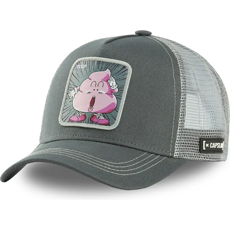 kapa-zaobljena-siva-snapback-poo3-kaka-dr-slump-capslab kapa-zaobljena-siva-snapback-poo3-kaka-dr-slump-capslab