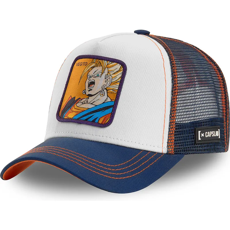 kapa-zaobljena-bijela-snapback-super-saiyan-veg2-vegetto-dragon-ball-capslab