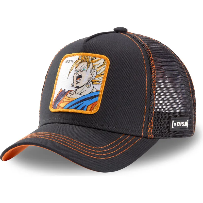 kapa-zaobljena-crna-snapback-super-saiyan-veg3-vegetto-dragon-ball-capslab