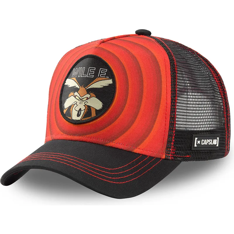 kapa-zaobljena-crvena-snapback-bullseye-color-rings-wil1-kojot-looney-tunes-capslab kapa-zaobljena-crvena-snapback-bullseye-color-rings-wil1-kojot-looney-tunes-capslab