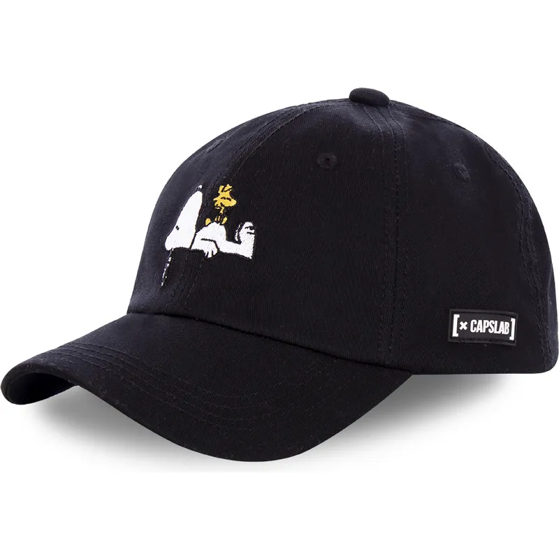 cap-zaobljena-black-snapback-snoopy-and-emilio-peanuts-capslab cap-zaobljena-black-snapback-snoopy-and-emilio-peanuts-capslab