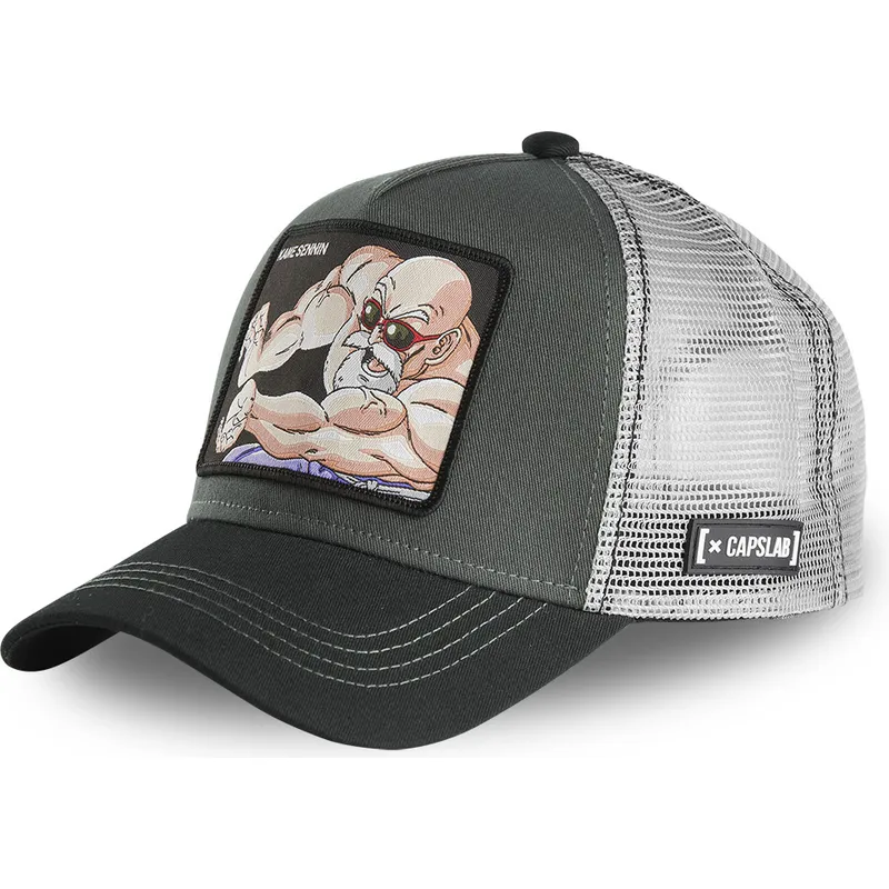 kapa-zaobljena-siva-snapback-nin1-muten-roshi-dragon-ball-capslab kapa-zaobljena-siva-snapback-nin1-muten-roshi-dragon-ball-capslab
