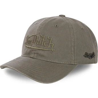 Von Dutch Curved Brim FORESTNK Green Adjustable Cap