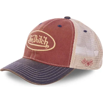Kape zaobljena crvena snapback , MAC5 Von Dutch