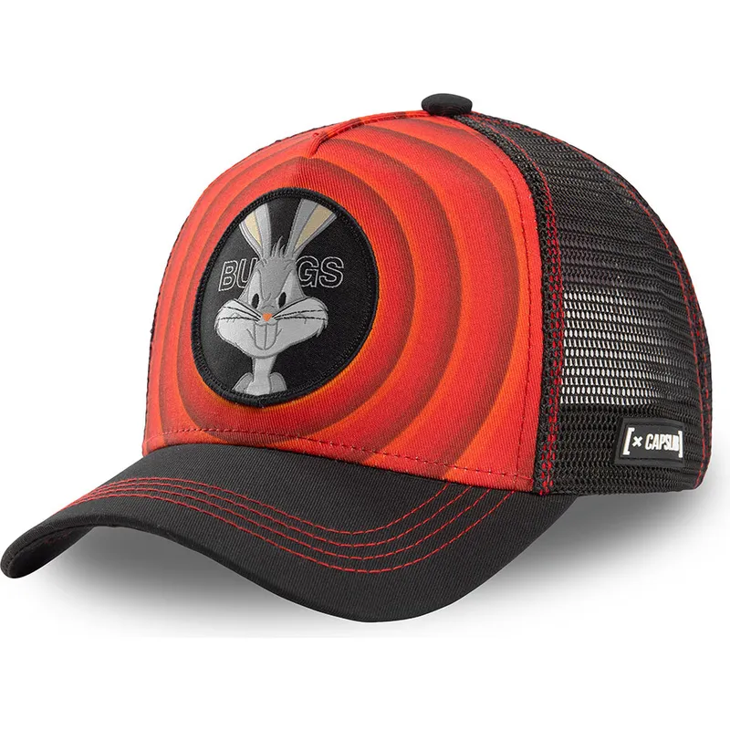 kapa-zaobljena-crvena-snapback-bullseye-color-rings-loo-bug1-zeko-dusko-looney-tunes-capslab