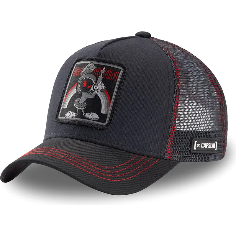 kapa-zaobljena-crna-snapback-loo-mar2-marvin-marsovac-looney-tunes-capslab kapa-zaobljena-crna-snapback-loo-mar2-marvin-marsovac-looney-tunes-capslab