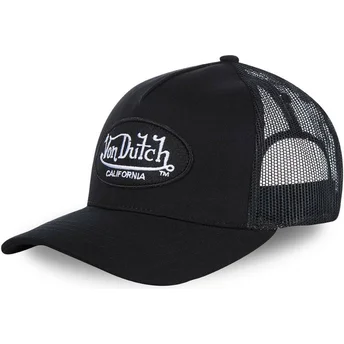 Kapa zaobljena crna snapback za djecu KID_LOFB Von Dutch