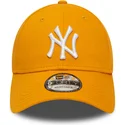 new-era-curved-brim-9forty-league-essential-new-york-yankees-mlb-yellow-adjustable-cap