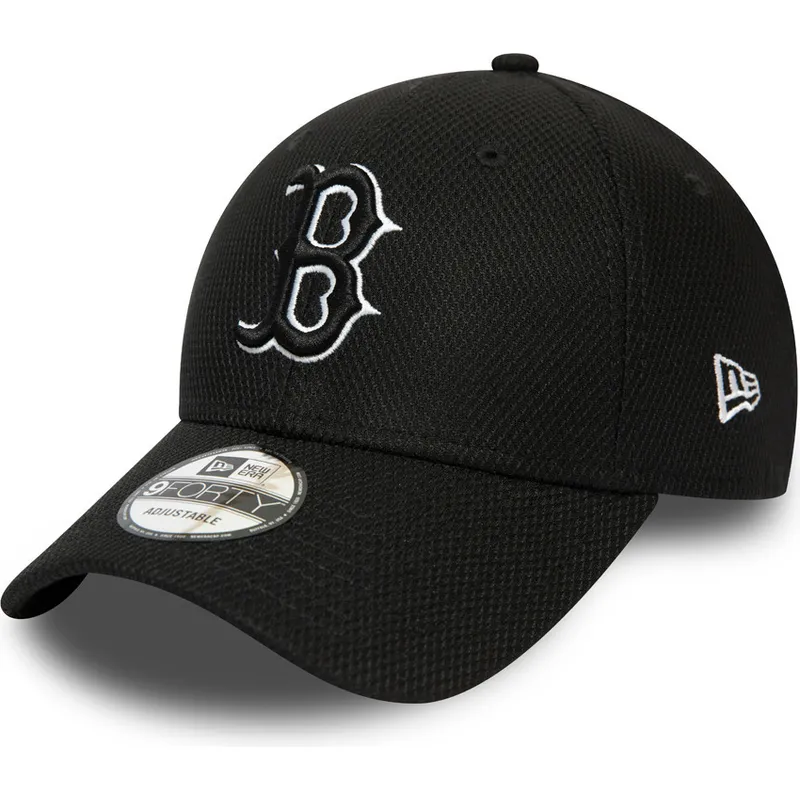 kapa-zaobljena-crna-podesiv-9forty-diamond-era-essential-boston-red-sox-mlb-new-era
