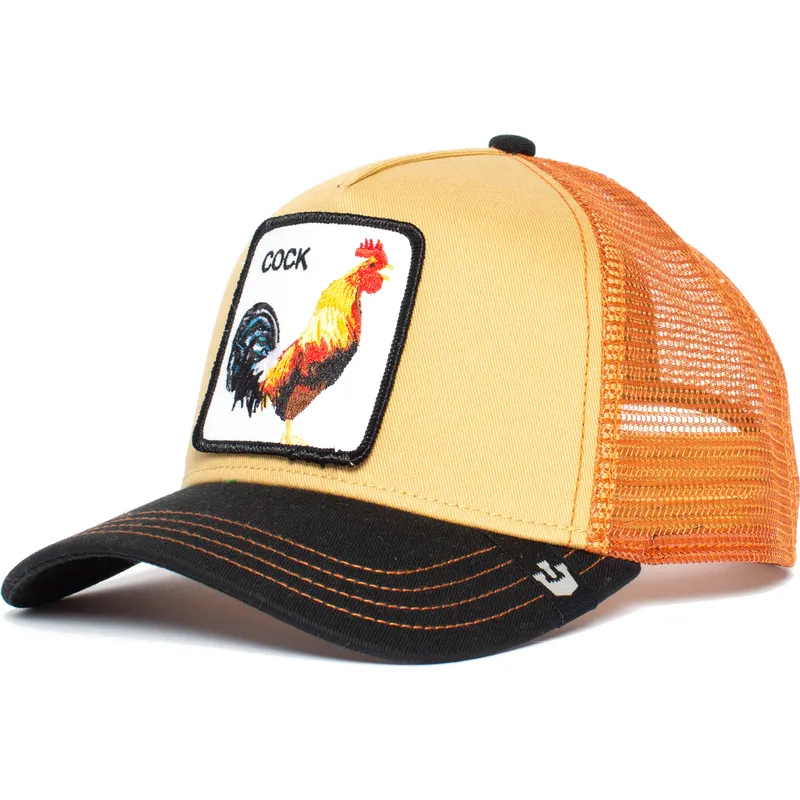 kapa-zaobljena-narancasta-snapback-a-doodle-doo-the-farm-goorin-bros