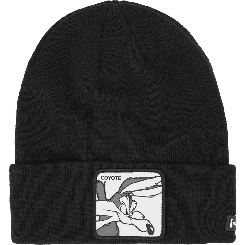 capslab-wile-e-coyote-bon-coy2-looney-tunes-black-beanie