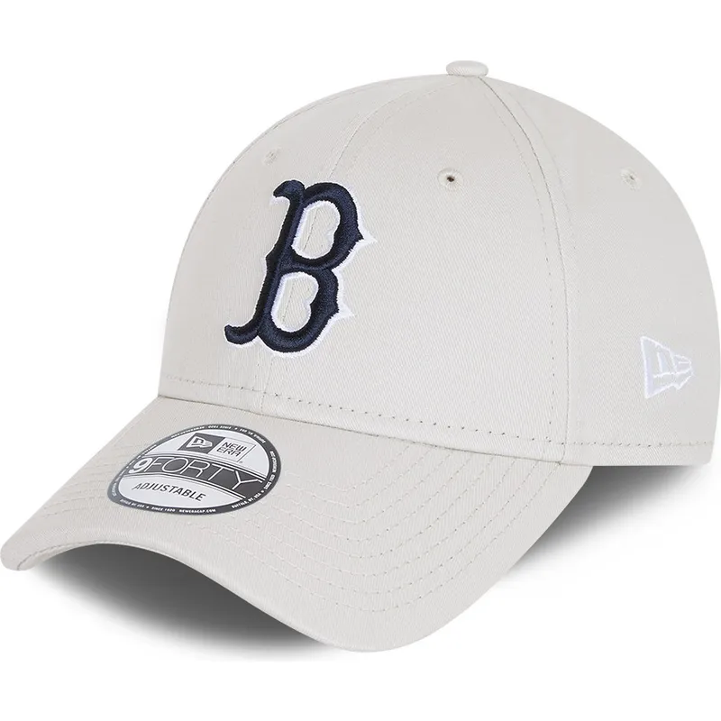 kapa-zaobljena-bijela-podesiv-9forty-league-essential-boston-red-sox-mlb-new-era