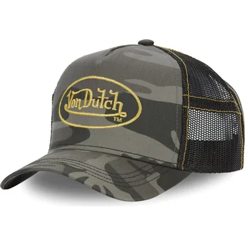 Kapa zaobljena maskirni snapback CAM GOL Von Dutch