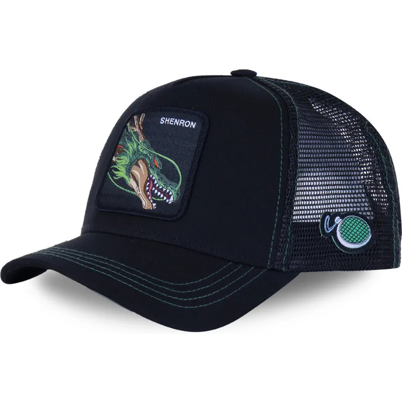 kapa-zaobljena-crna-snapback-shen3-shenron-dragon-ball-capslab