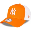 kapa-zaobljena-narancasta-snapback-a-frame-tonal-mesh-new-york-yankees-mlb-new-era