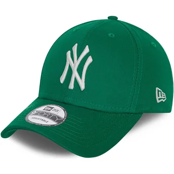 kapa-zaobljena-zelena-podesiv-9forty-league-essential-new-york-yankees-mlb-new-era