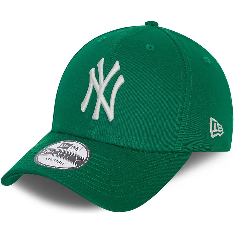 kapa-zaobljena-zelena-podesiv-9forty-league-essential-new-york-yankees-mlb-new-era
