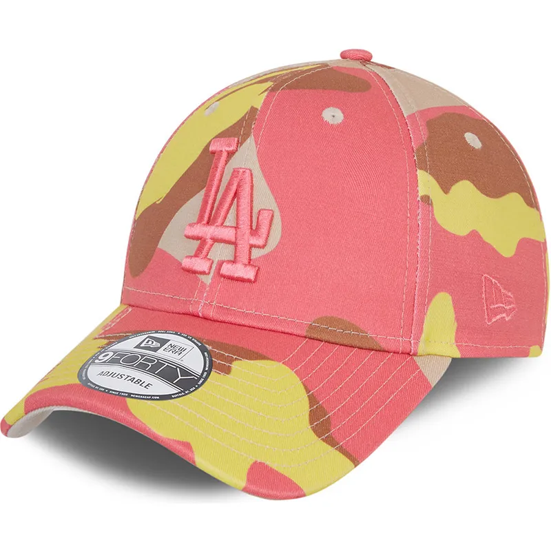 kapa-zaobljena-maskirni-podesiv-rosa-rosa-9forty-los-angeles-dodgers-mlb-new-era