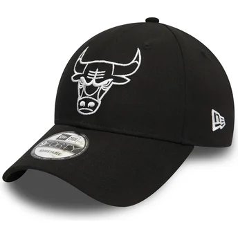 Cap zaobljena black adjustable strap 9FORTY League Essential Chicago Bulls NBA New Era