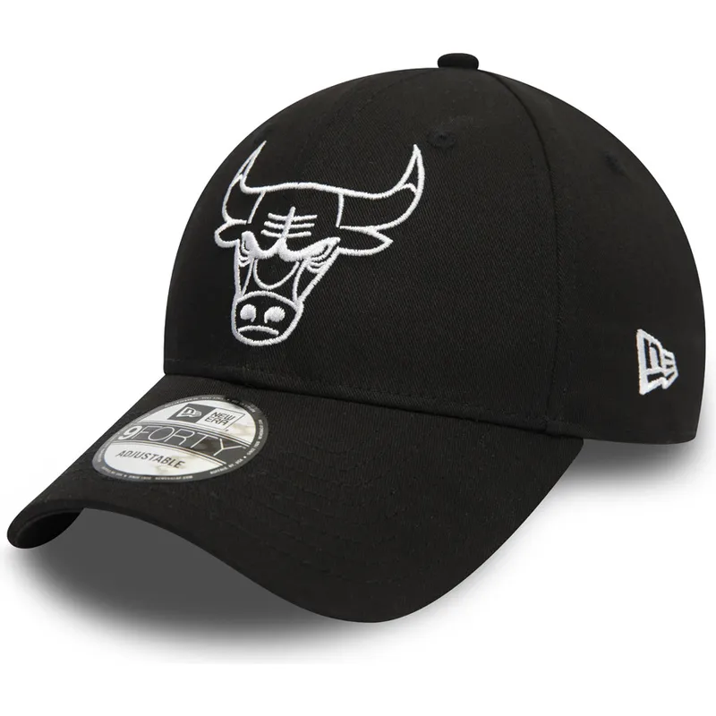 kapa-zaobljena-crna-podesiv-9forty-league-essential-chicago-bulls-nba-new-era