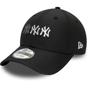 kapa-zaobljena-crna-podesiv-9forty-stack-new-york-yankees-mlb-new-era