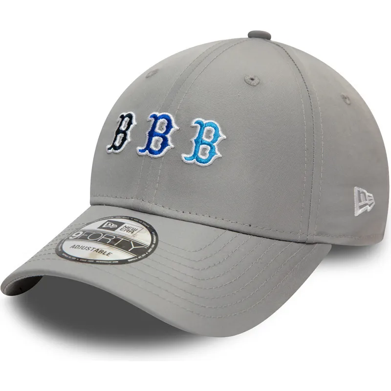 kapa-zaobljena-siva-podesiv-9forty-stack-boston-red-sox-mlb-new-era