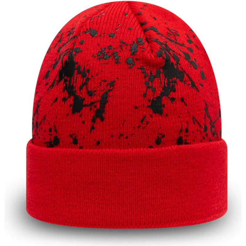 kapa-crvena-za-djecu-cuff-knit-paint-splat-new-era
