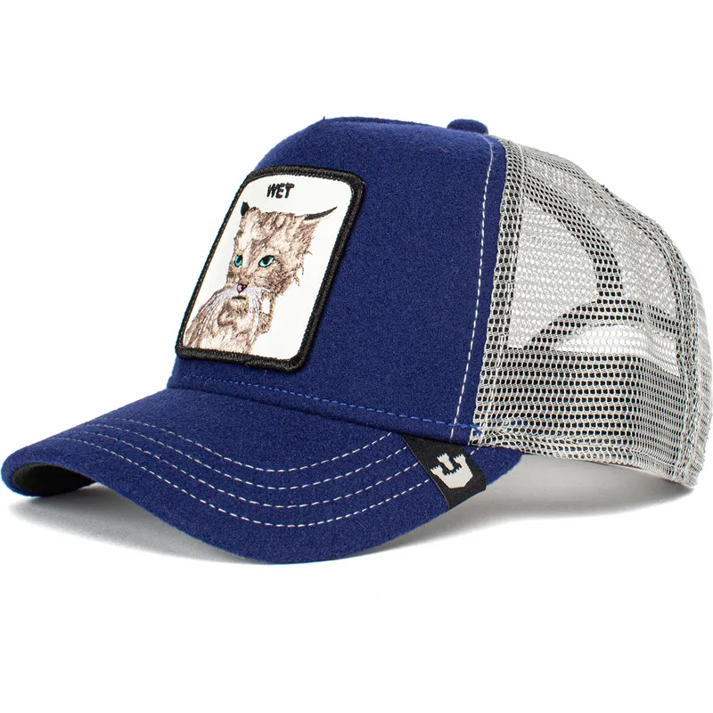 kapa-zaobljena-plava-snapback-wet-clean-cat-the-farm-goorin-bros