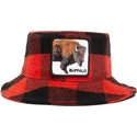 bucket-zaobljena-red-snapback-bucket-rojo-y-negro-bufalo-buffalo-i-m-a-little-hoarse-the-farm-the-farm-de-goorin-bros