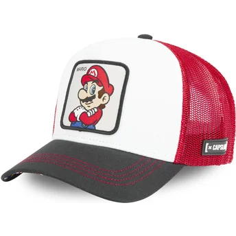 Kape zaobljena bijela snapback , Mario SMB MAR Super Mario Bros. Mario Super Mario Bros. Capslab