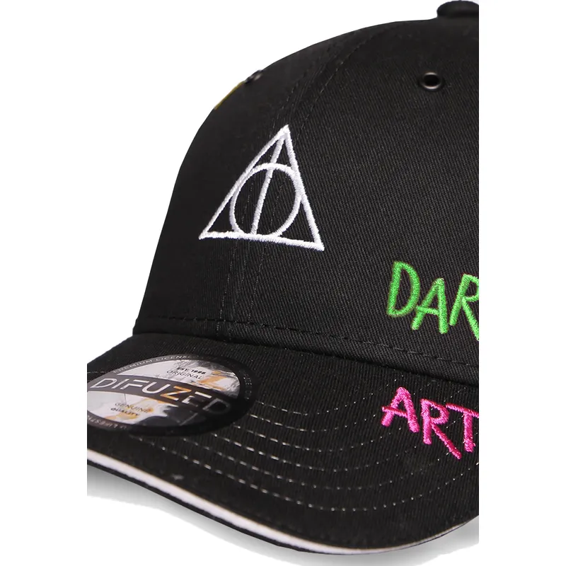 kapa-zaobljena-crna-podesiv-za-djecu-la-muerte-wizards-unite-harry-potter-difuzed