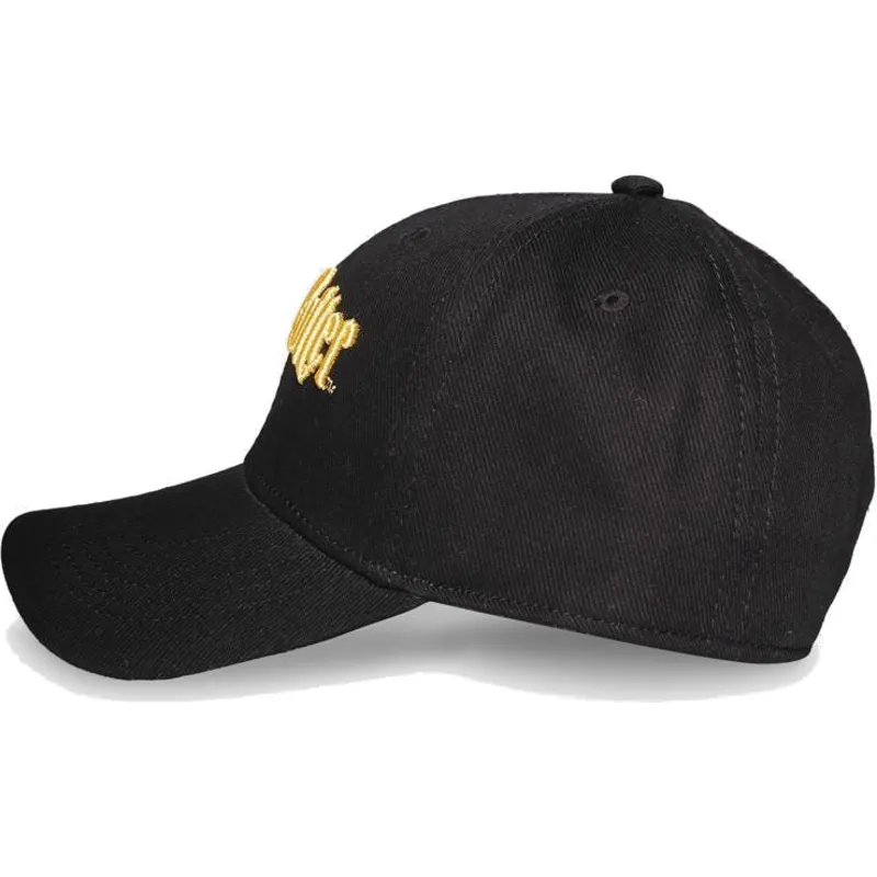 kapa-zaobljena-crna-snapback-gold-difuzed