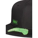 kapa-ravna-crna-snapback-visor-controller-microsoft-difuzed