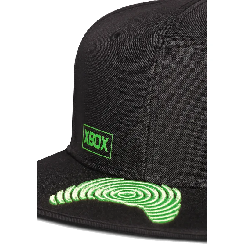 kapa-ravna-crna-snapback-visor-controller-microsoft-difuzed