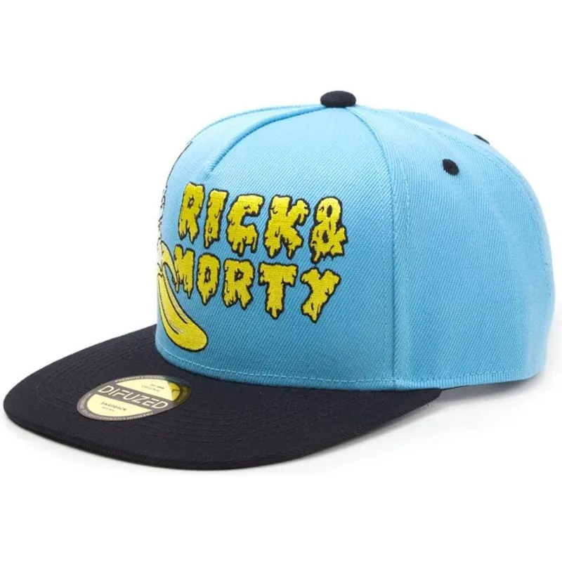 kapa-ravna-plava-snapback-banana-difuzed