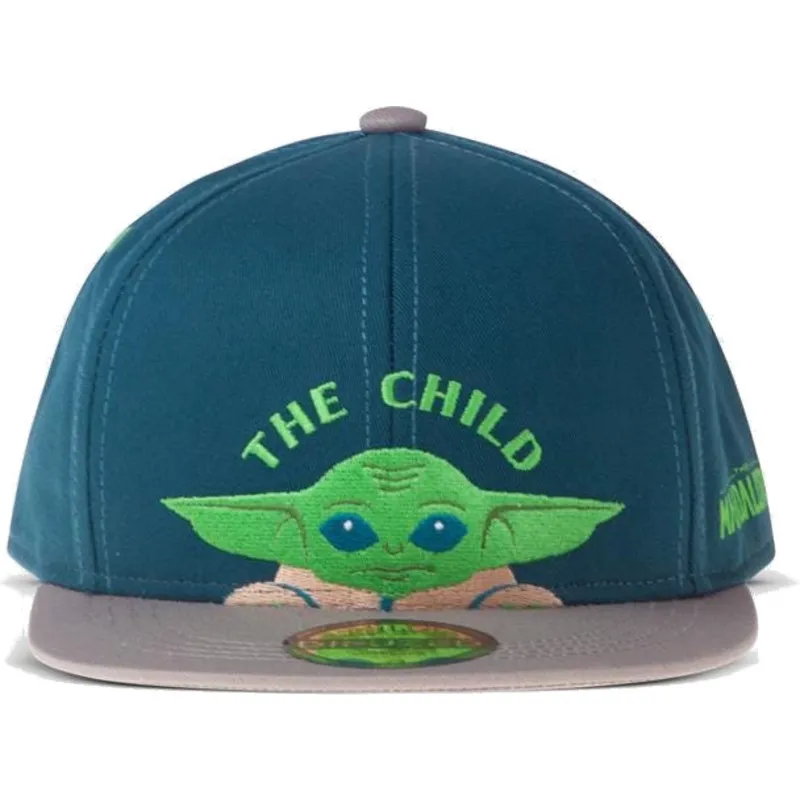 kapa-ravna-plava-snapback-za-djecu-baby-yoda-the-child-the-mandalorian-difuzed