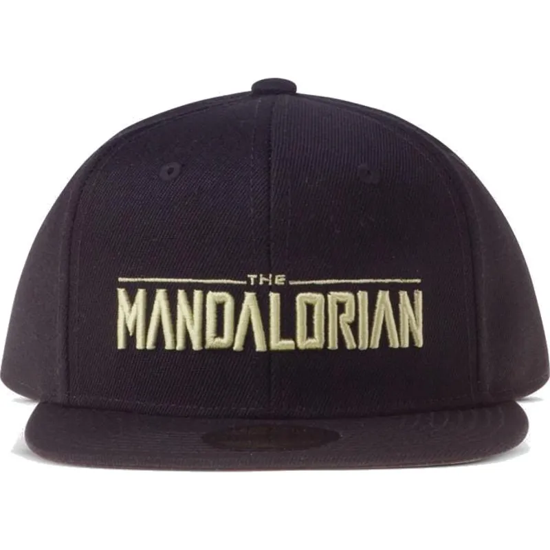 kapa-ravna-crna-snapback-the-mandalorian-silhouette-difuzed