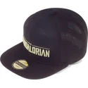 kapa-ravna-crna-snapback-the-mandalorian-silhouette-difuzed