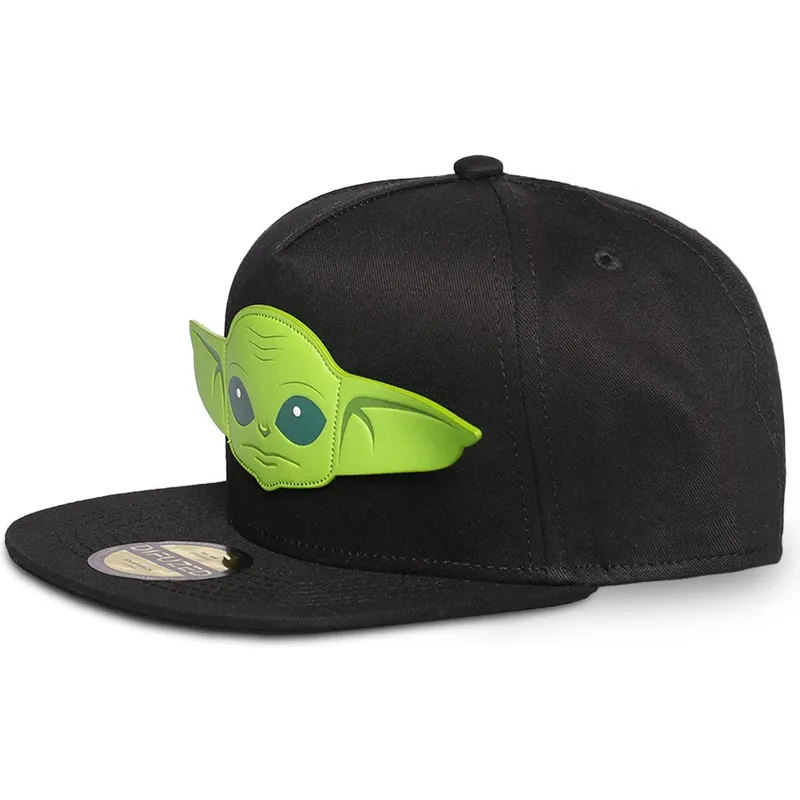 kapa-ravna-crna-snapback-za-djecu-baby-yoda-the-mandalorian-difuzed