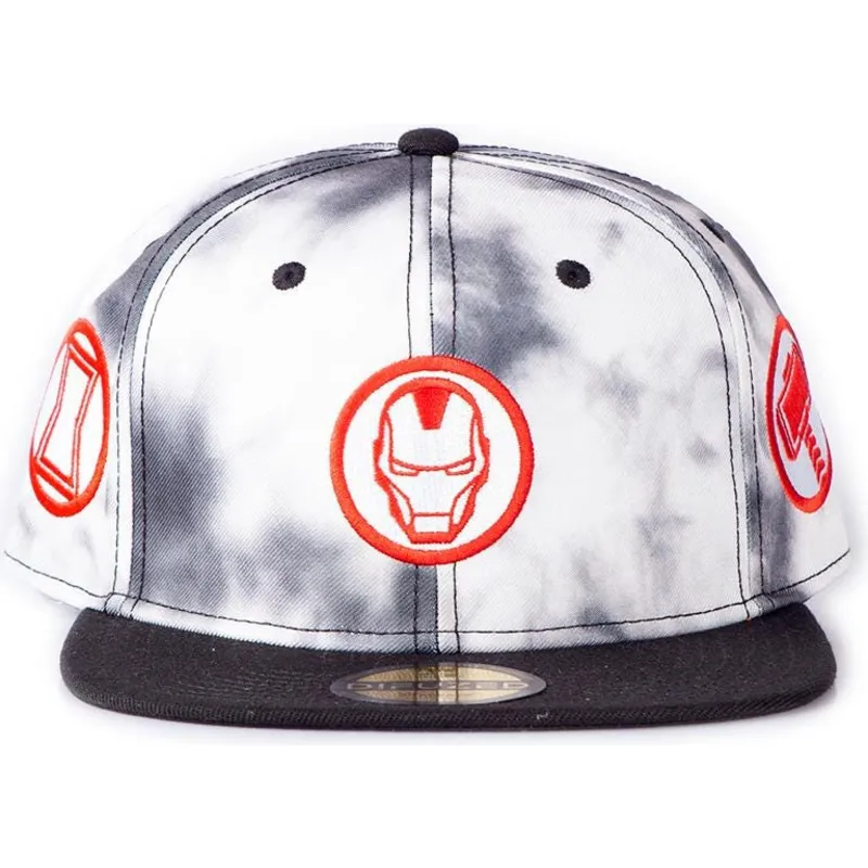 kapa-ravna-bijela-snapback-tye-dye-badge-difuzed kapa-ravna-bijela-snapback-tye-dye-badge-difuzed