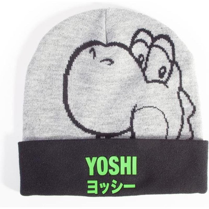 difuzed-yoshi-japanese-super-mario-bros-grey-and-black-beanie